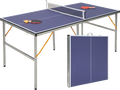 NORTHIX Portable Table Tennis Table Set With Net 2 Rackets 3 Balls Mini Table Tennis Table på