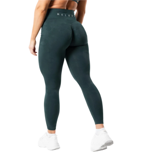 RELODE Prime Scrunch Camo Tights - Teal på