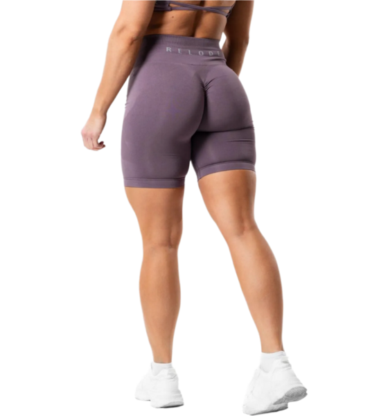 RELODE Prime Scrunch Shorts 7,5" - Dusty Purple på