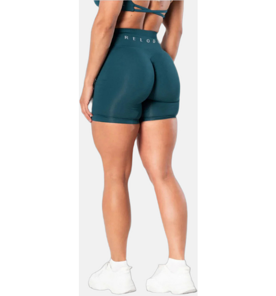 RELODE Prime Scrunch Shorts 7,5" - Teal Grön på