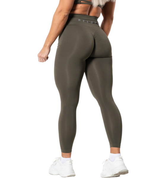 RELODE Prime Scrunch Tights - Khakigrön på