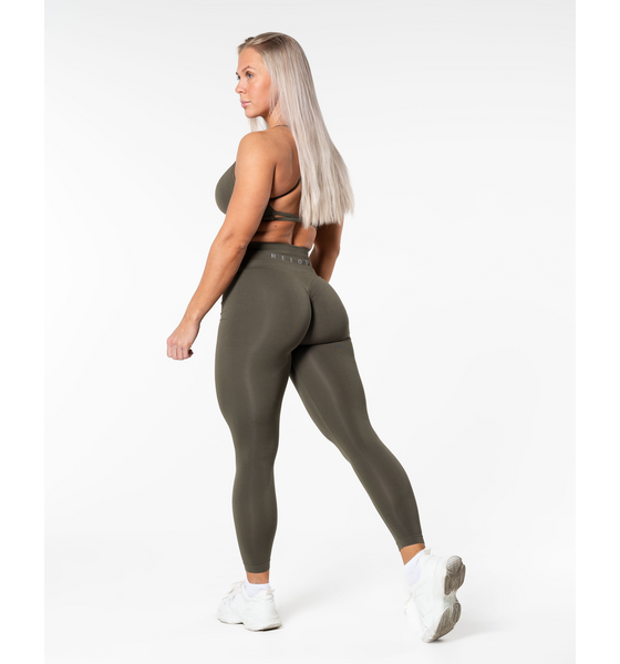 RELODE Prime Scrunch Tights - Khakigrön på