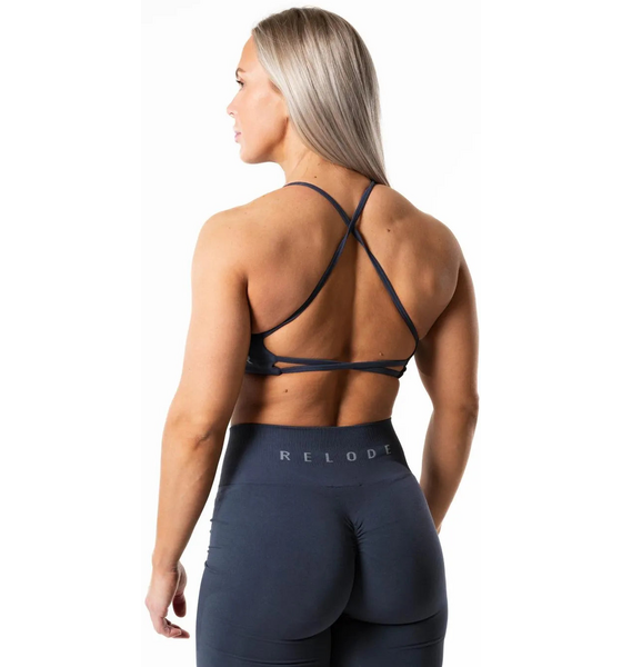 RELODE Prime Seamless Top - Dusty Blue på