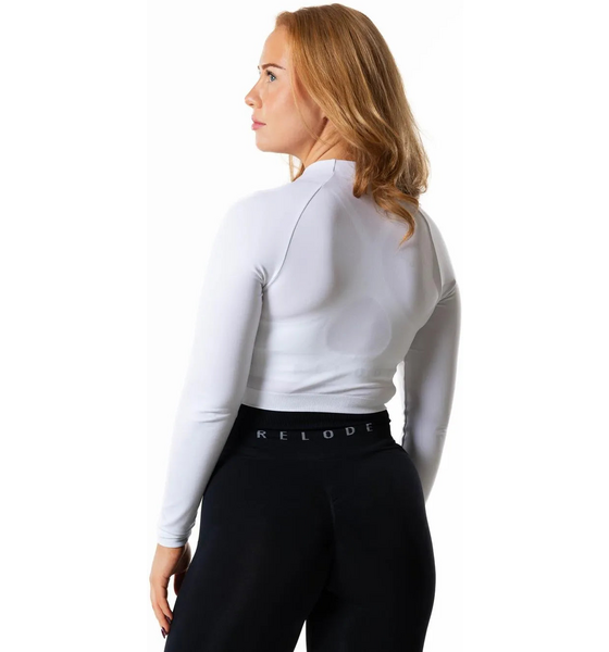 RELODE Prime Zip Longsleeve - Vit på