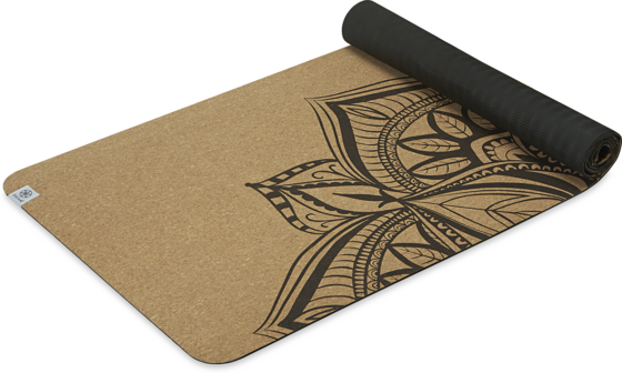 GAIAM Printed Cork Mandala Yoga Mat 5mm på