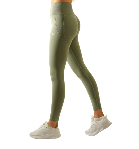 OYOJ Pulse Scrunch Tights - Olive Green på