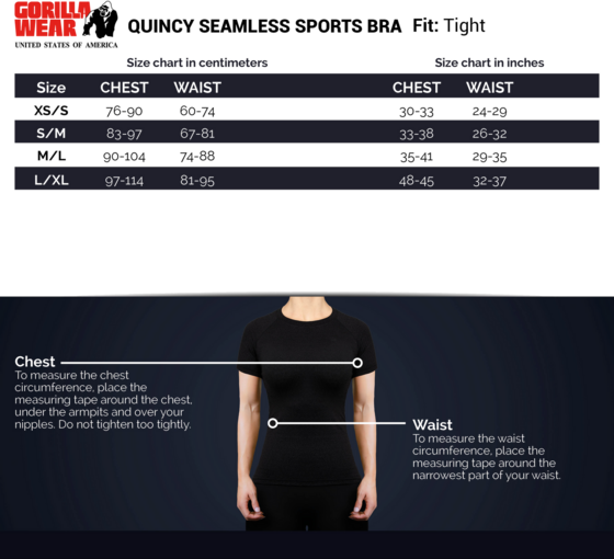 GORILLA WEAR Quincy Seamless Sports Bra på