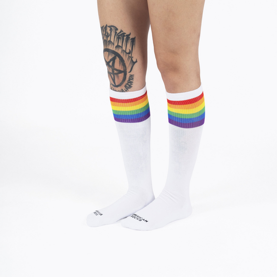 AMERICAN SOCKS Rainbow Pride - Knee High på