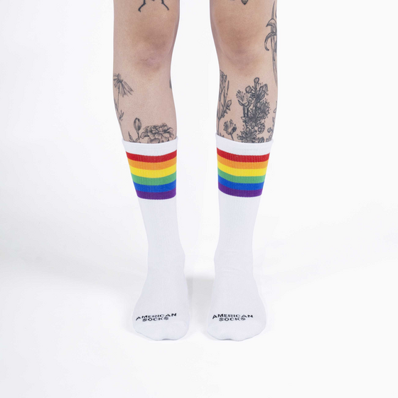AMERICAN SOCKS Rainbow Pride - Mid High på