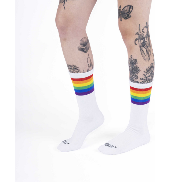 AMERICAN SOCKS Rainbow Pride - Mid High på