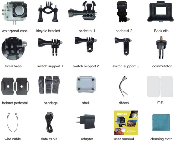 REACT React Action Camera Brave 800 V2, Black på