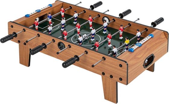 B2X Room-sized Football Table Space-saving Football Table With Robust Handle 69 X 36 X 24 Cm Natural på