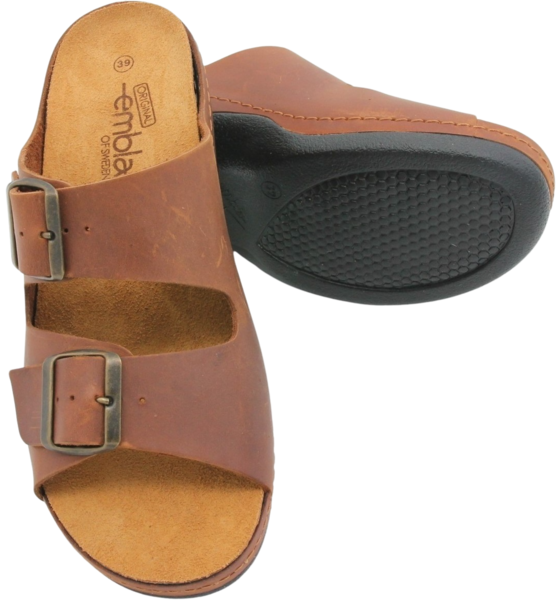 EMBLA Sandal Brandy på