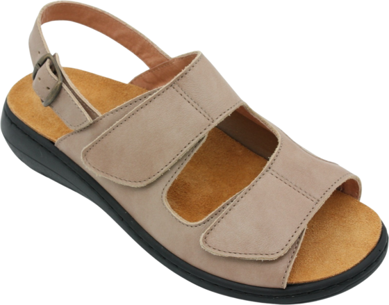 EMBLA Sandal Taupe Ergoflex på