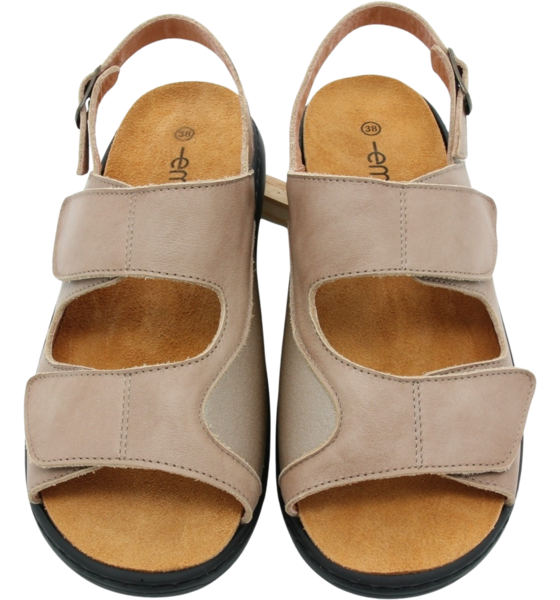 EMBLA Sandal Taupe Ergoflex på