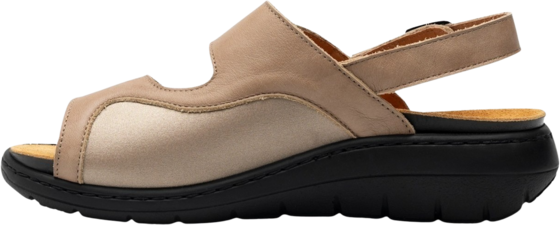 EMBLA Sandal Taupe Ergoflex på