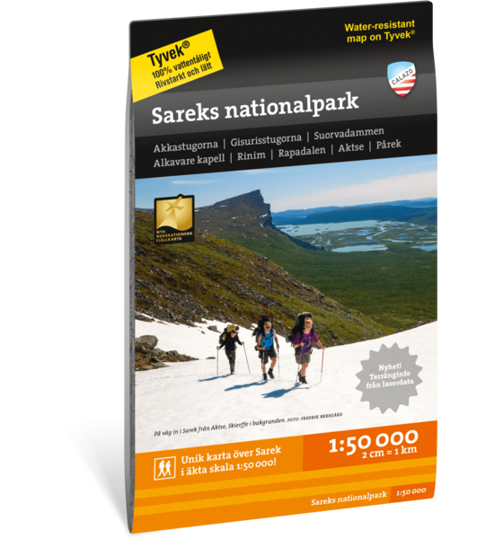 CALAZO Sareks Nationalpark 1:50.000 på