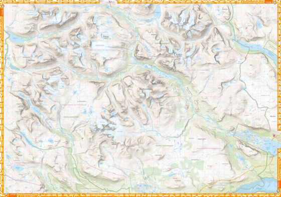 CALAZO Sareks Nationalpark 1:50.000 på