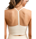 DROP OF MINDFULNESS Seamless V Shape Crop Top på