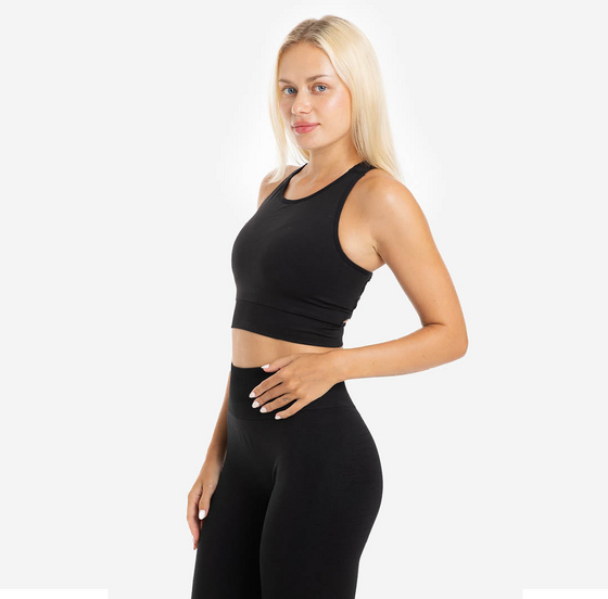 PICSIL SPORT Seamless V-neck Tank Sports Bra på