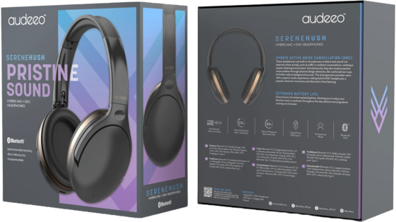 AUDEEO Serenehush Hybrid Anc + Enc Headphones på