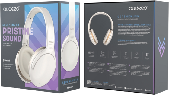 AUDEEO Serenehush Hybrid Anc + Enc Headphones på