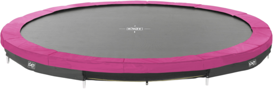 EXIT Silhouette Nedgrävd Sport-studsmatta Ø427cm - Rosa på