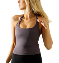 OYOJ Silkshape Halterneck Top - Dark Violet på