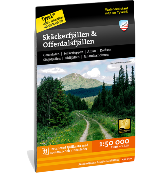 CALAZO Skäckerfjällen Offerdalsfjällen 1:50.000 på