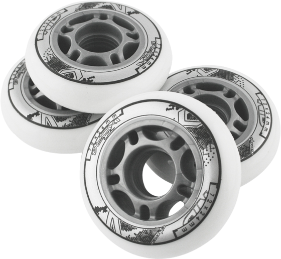 NORTHIX Skateboard Wheels 72x24mm 82a White (set Of 4) på