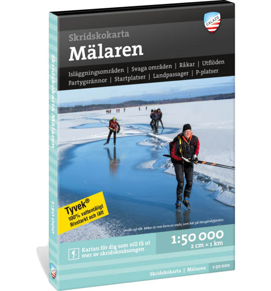 CALAZO Skridskokarta Mälaren 1:50.000 på