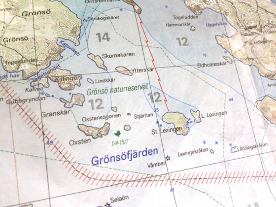CALAZO Skridskokarta Mälaren 1:50.000 på