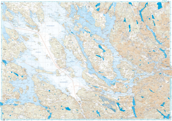 CALAZO Skridskokarta Mälaren 1:50.000 på