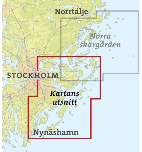 CALAZO Skridskokarta Stockholms Skärgård - Södra 1:50.000 på