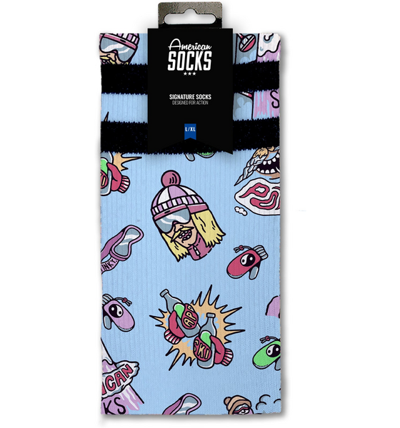 AMERICAN SOCKS Slope Dope - Mid High på
