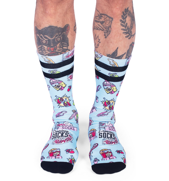 AMERICAN SOCKS Slope Dope - Mid High på