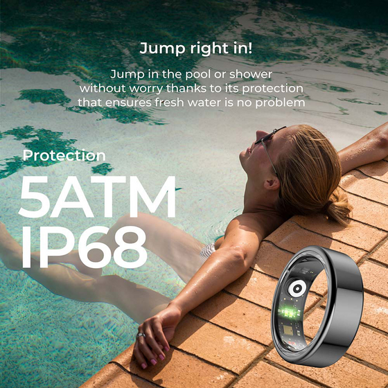 KSIX Smart Ring Saturn på