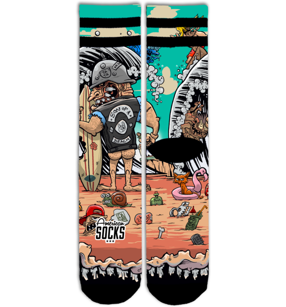 AMERICAN SOCKS Son Of A Beach - Mid High på