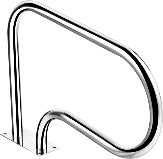 B2X Stainless Steel 304 Pool Handrail Swimming Pool Ladder Handrail Entry Ladder With Base Plate på
