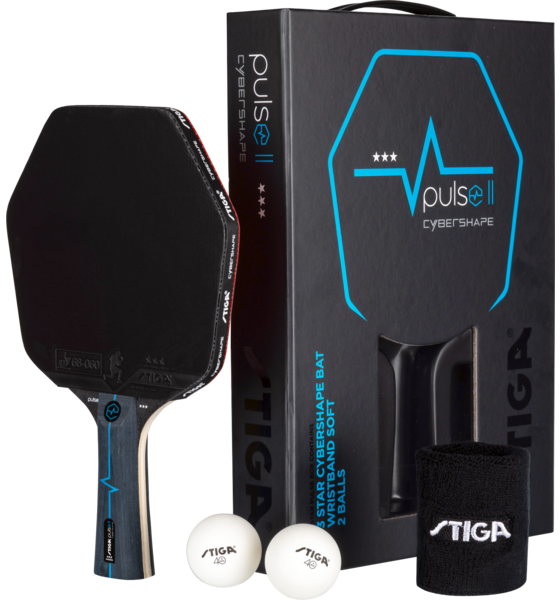 STIGA Stiga Pingis Set Pulse Box Ii 3-star Cybershape på
