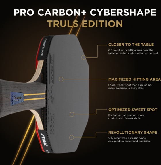 STIGA Stiga Pinigsrack Pro Carbon Plus Cybershape Truls Edition - 5-star på