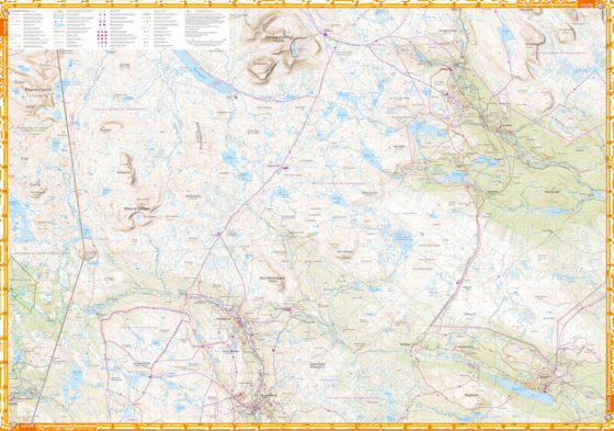 CALAZO Storlien, Sylarna, Helags Ramundberget 1:50 000 på