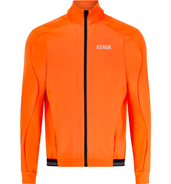 KEADA SPORTS Storm Jacket Orange – Mens Thermal Cycling Jacket på