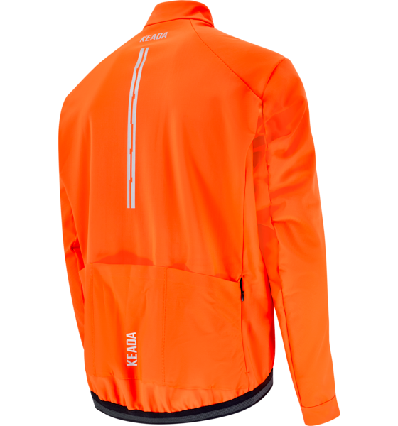 KEADA SPORTS Storm Jacket Orange – Mens Thermal Cycling Jacket på