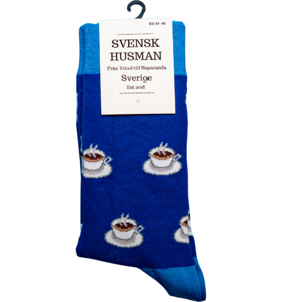 SVENSK HUSMAN Strumpor - Kaffekopp på