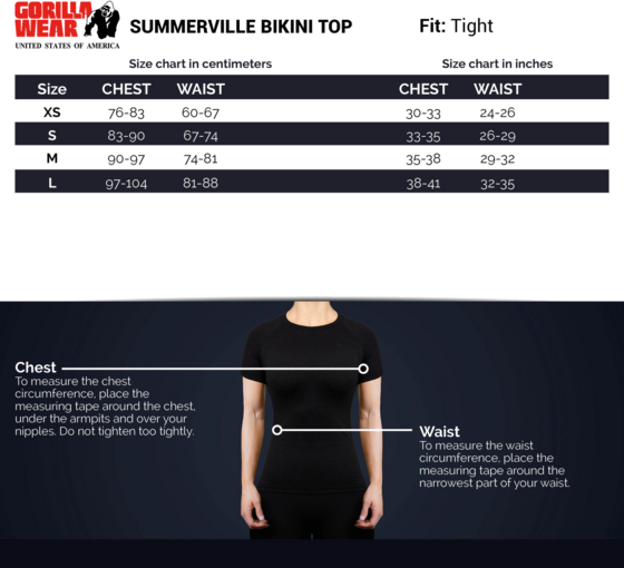GORILLA WEAR Summerville Bikini Top på