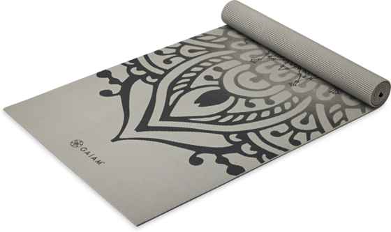 GAIAM Sustained Grey Sundial Layers Yoga Mat 5mm på