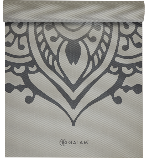 GAIAM Sustained Grey Sundial Layers Yoga Mat 5mm på