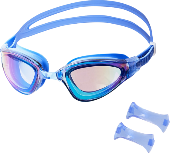 NORTHIX Swimming Goggles, Anti-fog, Uv Protection, Blue/rainbow på