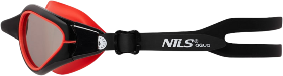 NORTHIX Swimming Goggles, Black/red, Anti-fog, Uv Protection på